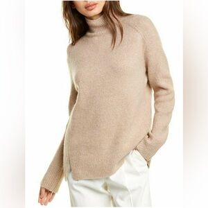 Vince Women's Soft Beige Turtleneck Sweater
